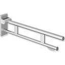 HEWI Duo støttehåndtak til toalett 850 mm børstet stål
