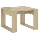 vidaXL Sidebord sonoma eik 50x50x35 cm sponplate