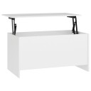  Salongbord hvit 102x55,5x52,5 cm konstruert tre