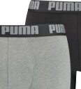 Puma Boxershorts   Basic   2 pack   Mørk Grå/Svart   Puma   Small   Boxershorts