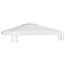 vidaXL Dobbel toppduk til paviljong 310 g/m² 3x3 m hvit