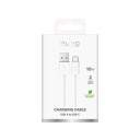 Puro TPE USB A USB C 10W kabel 2m hvit PUCAC10W2MTWHI