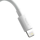 Baseus Tzcalzj-02 USB-A til Lightning Kabel 1,5m Hvit - 2 Pcs Set