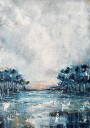 Winter Blue Plakat Plakat / 30x40cm
