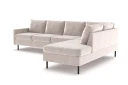 Peppe 4 seters Høyrevendt L formet Sjeselongsofa i Manchester   Beige