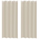  Gardiner med gardiner 2 pcs sand Polyester