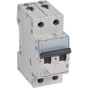 Legrand 5 stk TX³ MCB automatsikring C50 2P 2M 6/6kA