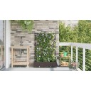  Hageplanter 1 stk Gitter med lagring Brun 80 x 40 x 126 cm Plast