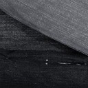  Sengesett mørkegrå 220x240 cm bomull 8720845432737