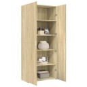  Highboard sonoma eik 80x42,5x185 cm konstruert tre