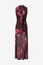 Bubbleroom   Maxikjole Scarf Mesh Ankle   Flerfarget