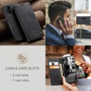 Samsung Galaxy A51 Caseme 013 Series Lommebok-deksel Svart