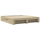  Sengeramme sonoma eik 180x200 cm konstruert tre 8721102854569