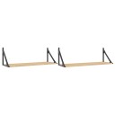  Veggskap 2 stk sonoma eik 80x25x25,5 cm konstruert tre 8721012046733