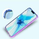 iPhone 15 Gradient Støtsikkert TPU-deksel Blå / Rosa