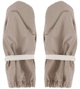 CeLaVi Padded Pu Mittens W.fleece   Beige   2 4Y