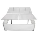 vidaXL Kaldbenk 4 lokk 108x110x41