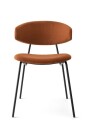 Calligaris Sophia stol matt sort / tobakk