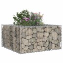  Gabion hevet seng sølv 80 x 80 x 40 cm Galvanisert Stål