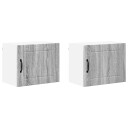  Kjøkkenskap 2 pcs Grå Sonoma 50 x 31 x 40 cm Konstruert tre