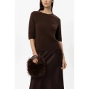 Luisa Cerano Dame Vesker Brun ONE SIZE,