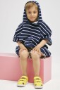 Nordbjørn Skrea Badeponcho Navy Stripe