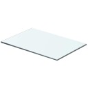 vidaXL Hyllepaneler 2 stk klart glass 40x20 cm