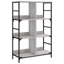  Bokhylle grå sonoma 78,5x33x117,5 cm konstruert tre 8721012124134