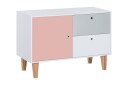 Concept Kommode Hvit / Grå / Rosa   VOX