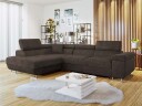 Gabina 4 seters sovesofa med sjeselong   brun