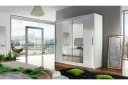 Prag Garderobe 180x57x215 cm - Hvit