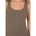 NOU Marjory Rib Tanktop Dame Brun 42