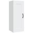 vidaXL Veggskap hvit 35x34x90 cm konstruert tre