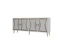 Falra Konsollbord 150 cm   Hvit/Gull