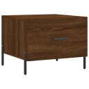 vidaXL Salongbord brun eik 50x50x40 cm konstruert tre