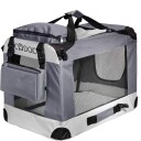 B2X Hundetransport Sammenleggbart Stoff Grå Liten 50X34X36Cm