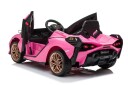 Azeno Electric Car Licensed Lamborghini Sian Pink 6950679