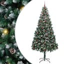  Kunstig juletre med 300 LED grønn 240 cm PVC og Stål og Plast