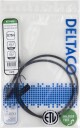 DELTACO Nettverkskabel Cat6 U/UTP AWG28 LSZH 0,75 m Svart