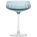 Louise Roe Single Cut Champagneglass Blå