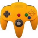 Nintendo 64 Original Kontroller Gul Brukt