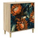 vidaXL Serviesskap LOCHEM Sonoma 69 x 33 x 75 cm Konstruert tre