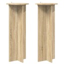 vidaXL Planteholder 2 pcs Sonoma eik Ø40 x 100 cm Konstruert tre