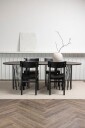 Venture Home   Spisegruppe Stone Oval og stolene Montros   Svart