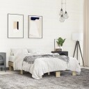  Sengeramme sonoma eik 120x190 cm konstruert tre og metall 8721102448669