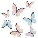 Wilton Spiselig Kakepynt Sommerfugl  Pastell Pk/8 | Slikkepott.No