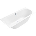 VILLEROY & BOCH OBERON 2.0 BADEKAR 170X75 FOR INNBYGGING HVIT ALPIN M/AVLØPSSETT I HVIT/KROM