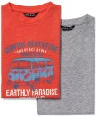 Luca &  Lola Riccione T-Shirt 2-pack Red/Grey Melange 122-128