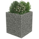 vidaXL Gabion høybed galvanisert stål 90x90x100 cm