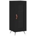 vidaXL Skjenk svart 34,5x34x90 cm konstruert tre
